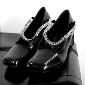 1017 ALYX 9SM Black Patent Medium Heels Black