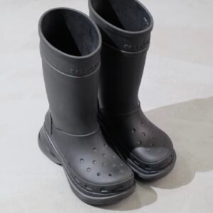 Balenciaga Croscs Logo Debossed Boots