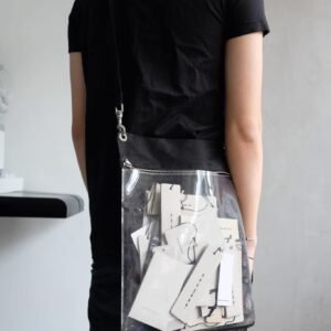 Rick Owens DRKSHDW Security Pocket PVC Paneled Shoulder Bag