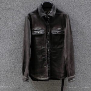 Rick Owens Drkshdw Outer Shirt Dark Brown