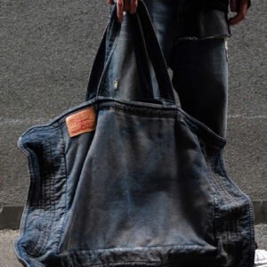 Y/Project Blue Maxi Denim Tote Vintage