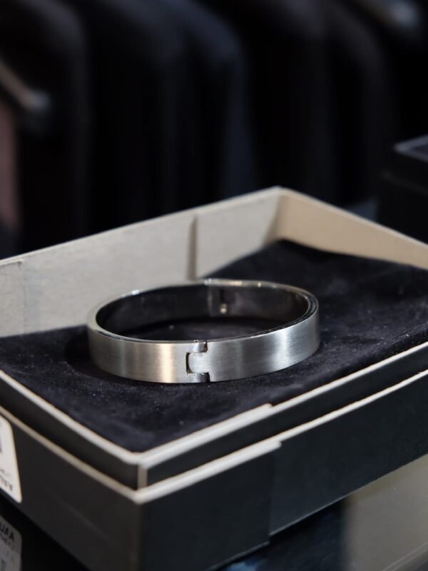 1017 ALYX 9SM Silver Lightercap Cuff Bracelet