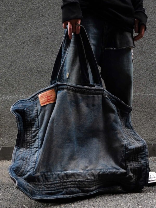 Y/Project Blue Maxi Denim Tote Vintage