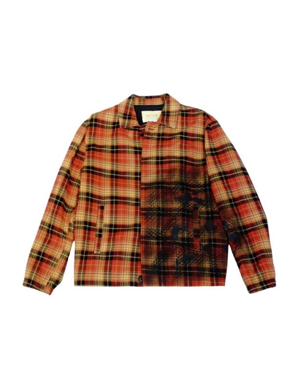 1017 ALYX 9SM Orange Gradient Plaid Blazer Shirt
